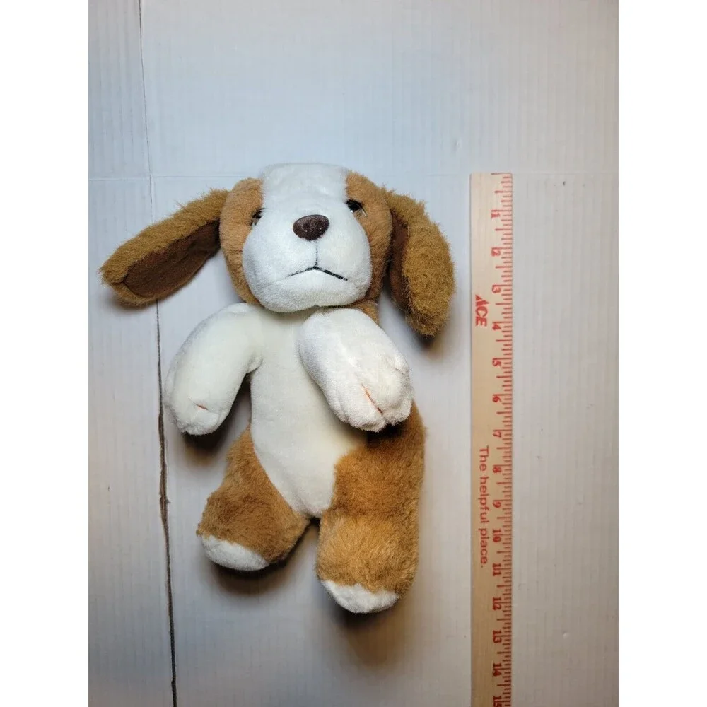 Vintage 1987 Animal Toys Inc Puppy Dog Plush Stuffed Children’s Toy 12” Inch 80s